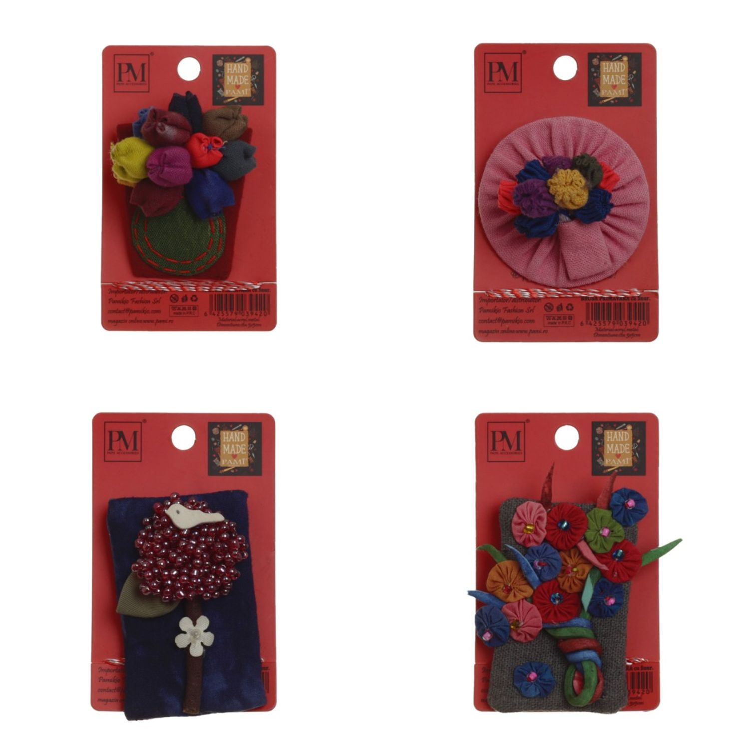 Set 4 martisoare brose handmade, PAMI, MVU-16 fotografia produsului