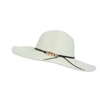 Palarie de plaja pentru dama, PAMI, PD-1221-276, 57 cm Crem fotografia produsului