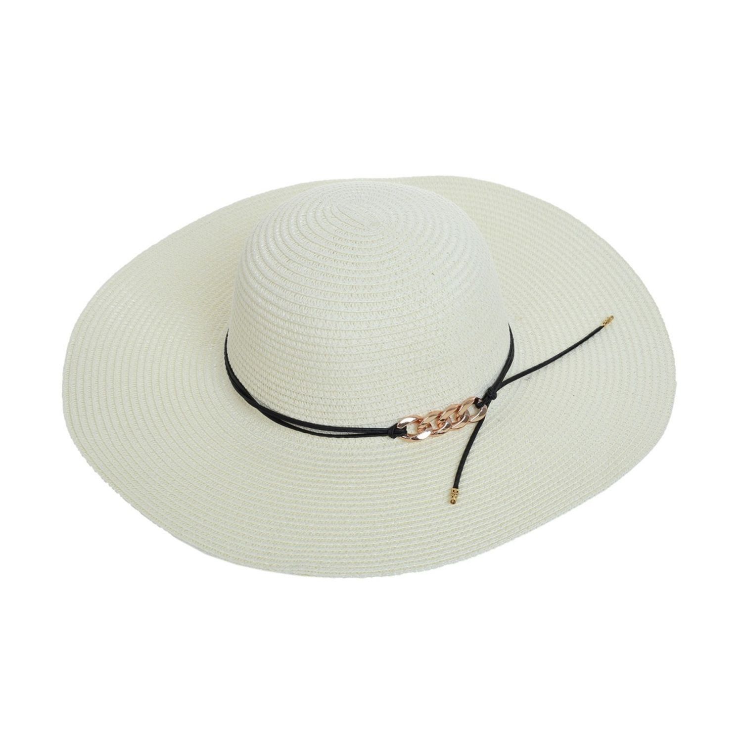 Palarie de plaja pentru dama, PAMI, PD-1221-276, 57 cm Crem fotografia produsului View 2 L