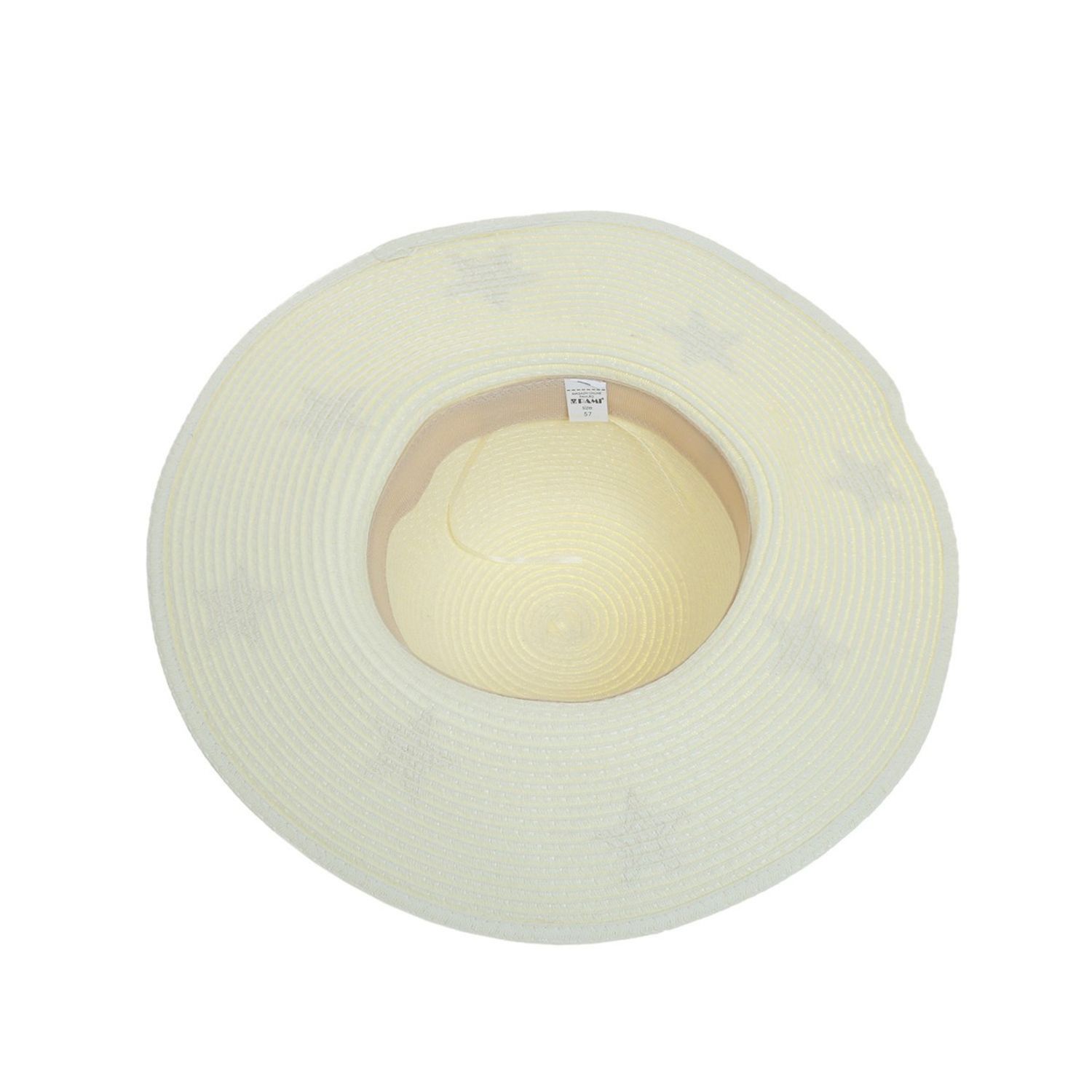 Palarie de plaja pentru dama, PAMI, PD-1221-264, 57 cm Crem fotografia produsului View 4 L
