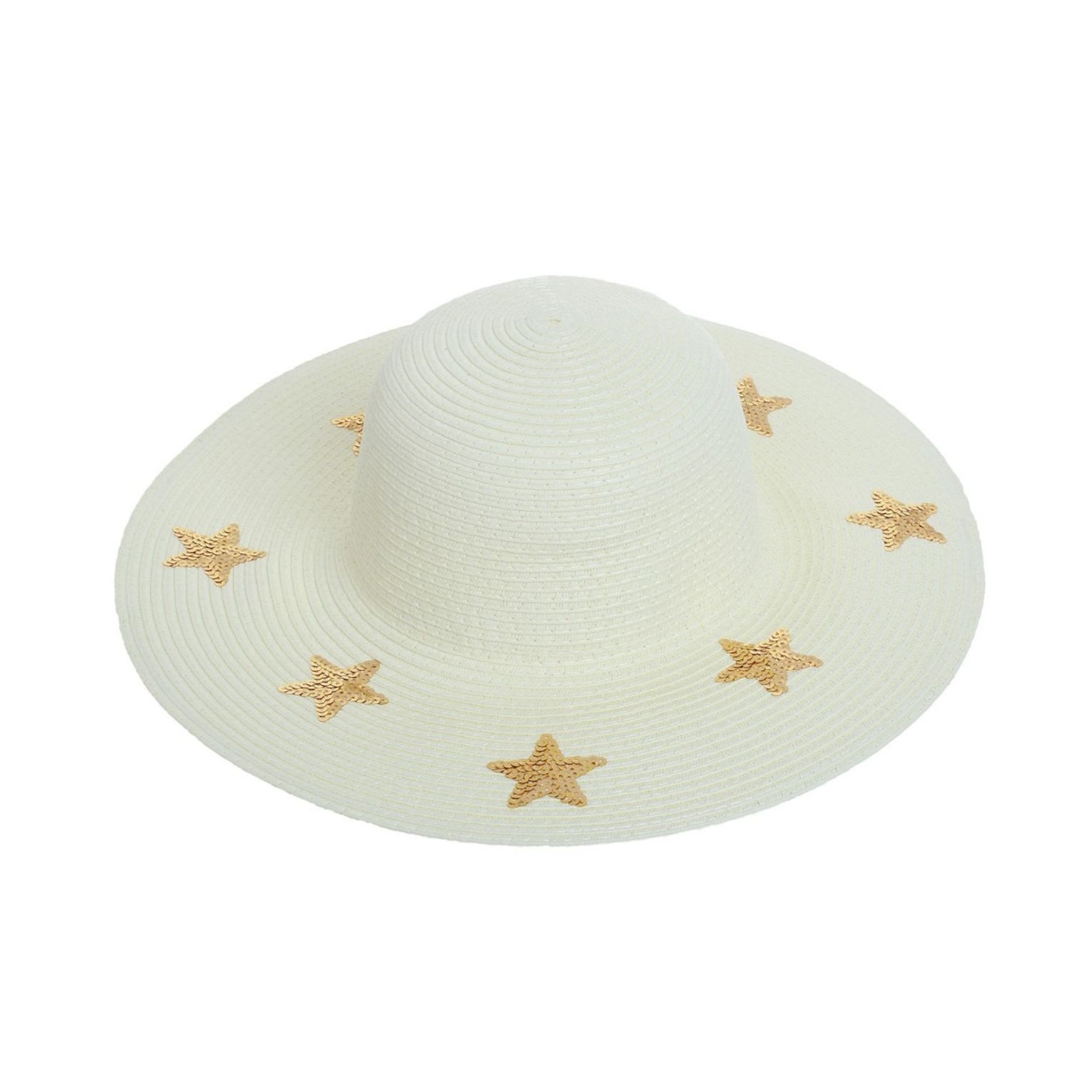 Palarie de plaja pentru dama, PAMI, PD-1221-264, 57 cm Crem fotografia produsului View 2 L