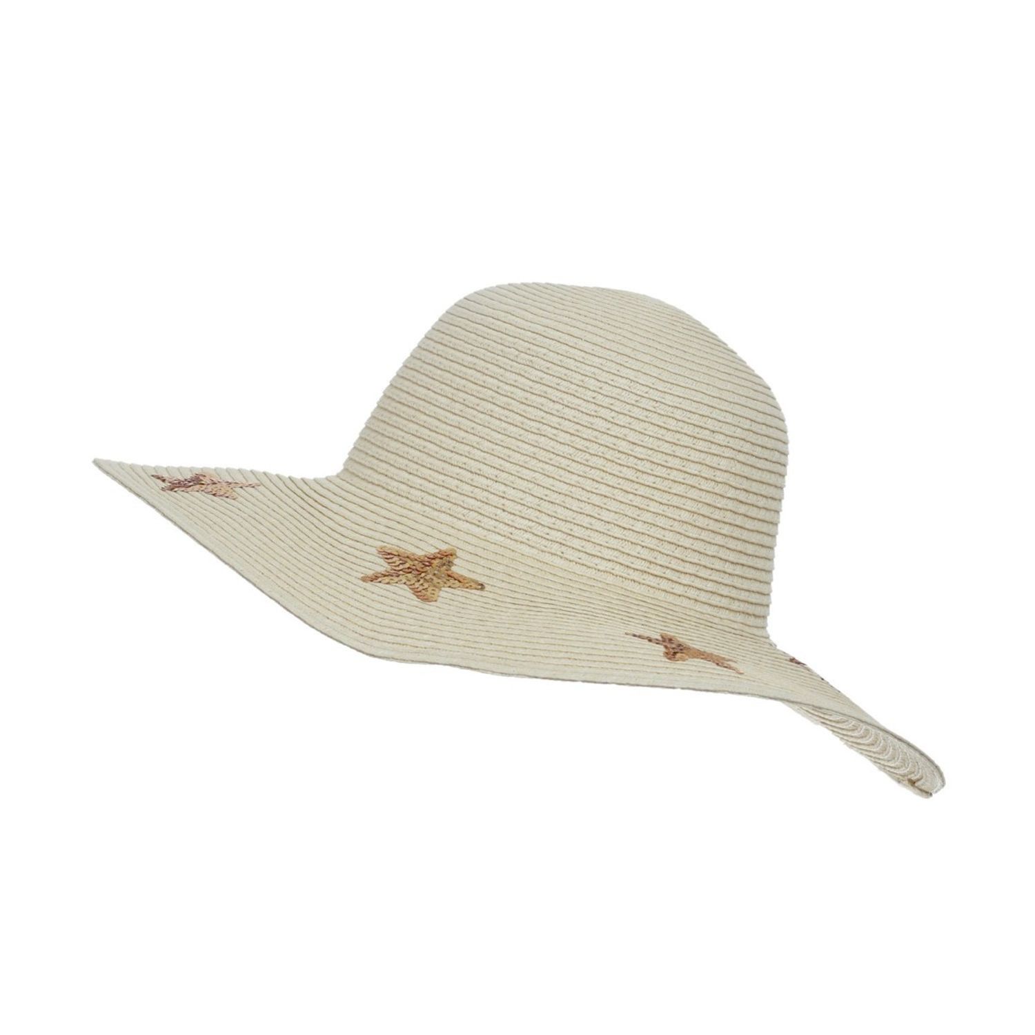 Palarie de plaja pentru dama, PAMI, PD-1221-264, 57 cm Bej fotografia produsului