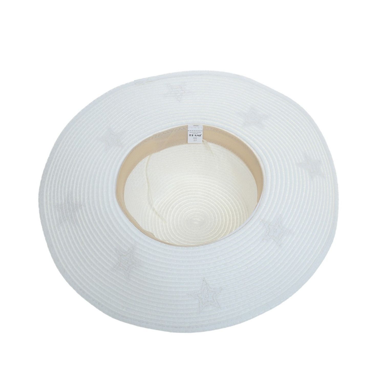 Palarie de plaja pentru dama, PAMI, PD-1221-264, 57 cm Alb fotografia produsului View 4 L
