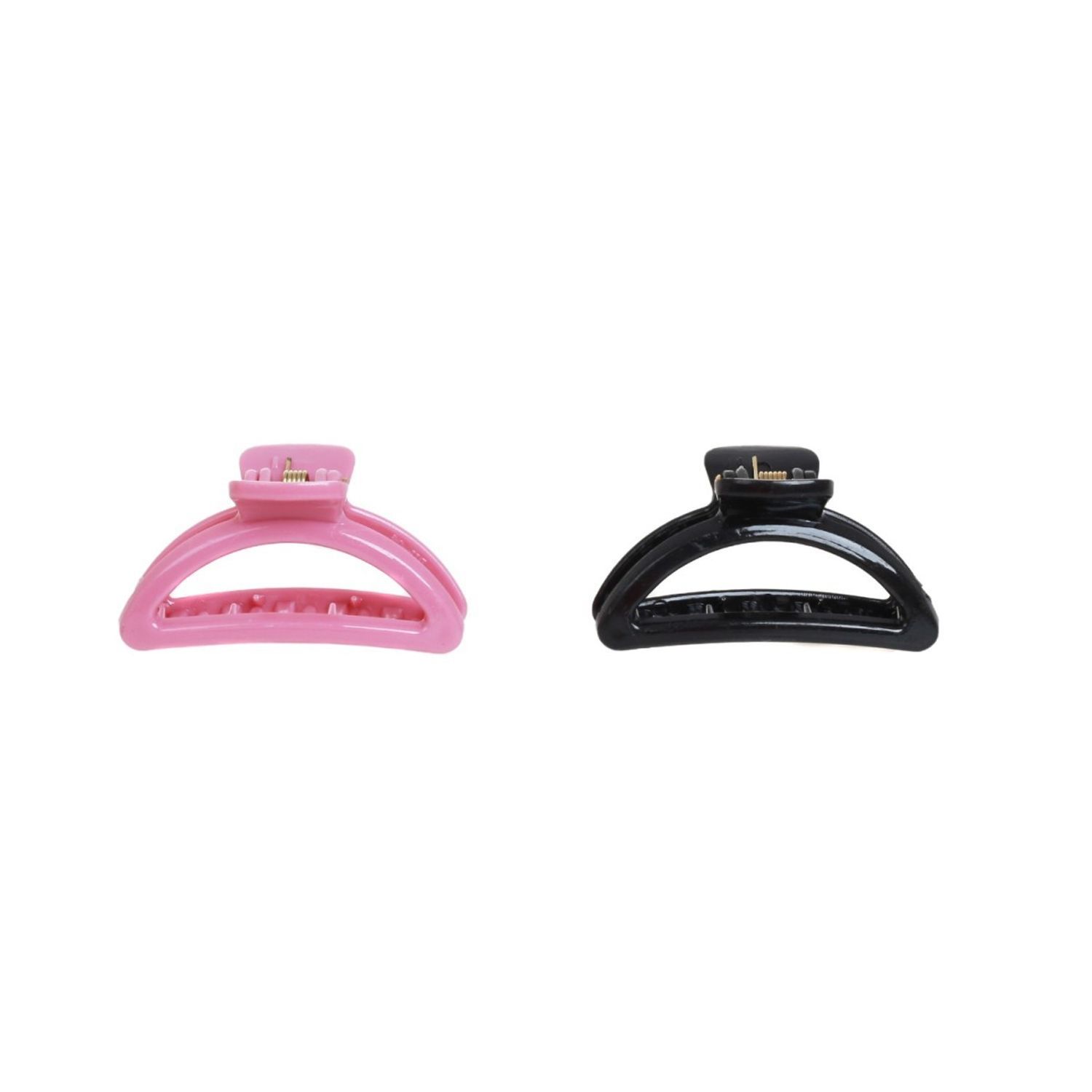 Set 2 clesti de par Dama plastic PAMI, 5cm, AP-D621-439 Roz fotografia produsului View 4 L