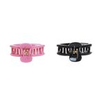 Set 2 clesti de par Dama plastic PAMI, 5cm, AP-D621-439 Roz fotografia produsului View 3 S