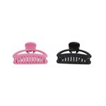 Set 2 clesti de par Dama plastic PAMI, 5cm, AP-D621-439 Roz fotografia produsului View 2 S