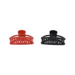 Set 2 clesti de par Dama plastic PAMI, 5cm, AP-D621-439 Rosu fotografia produsului View 2 S