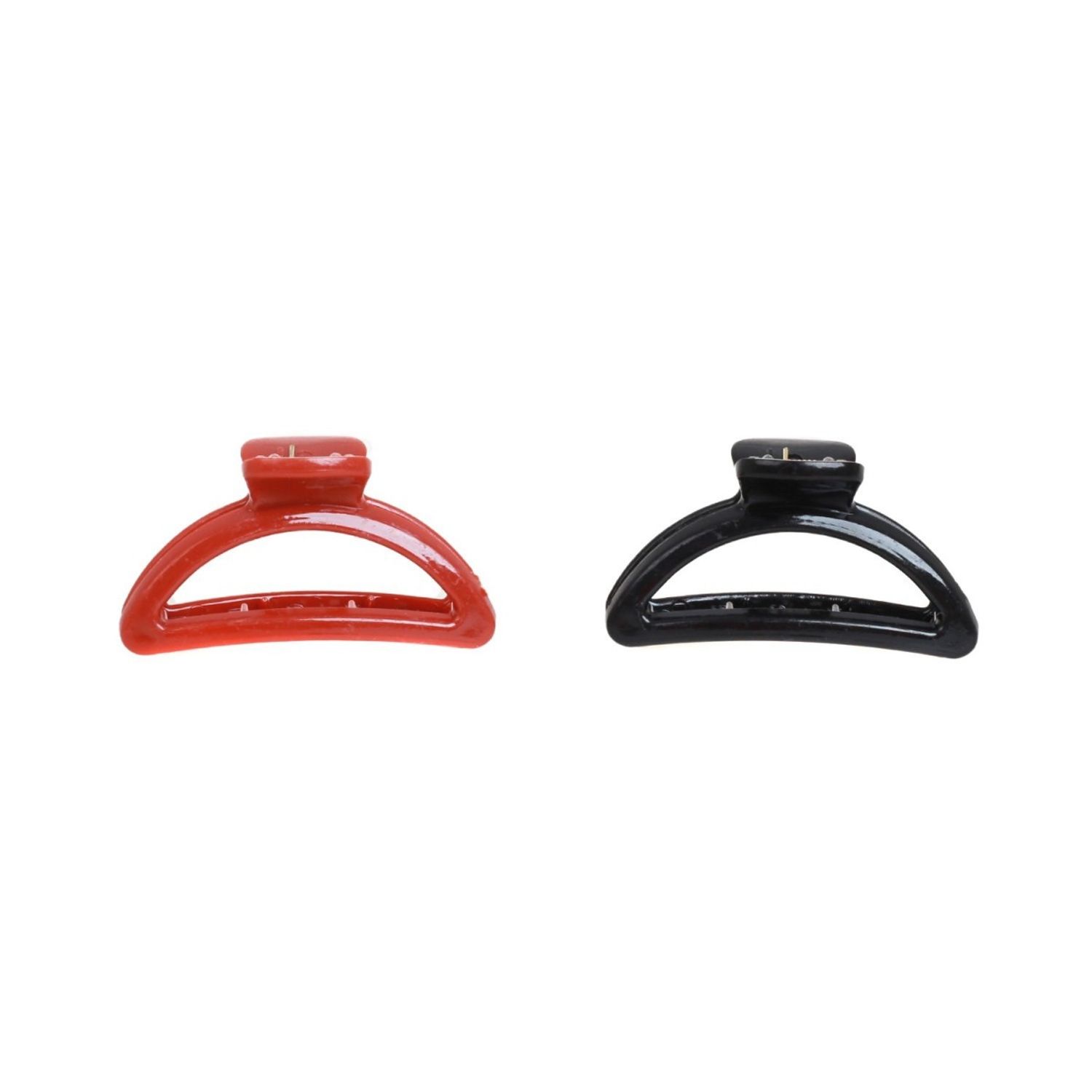 Set 2 clesti de par Dama plastic PAMI, 5cm, AP-D621-439 Rosu fotografia produsului View 4 L