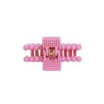 Cleste de par Dama plastic PAMI, 7cm, AP-D621-443 Roz fotografia produsului View 3 S