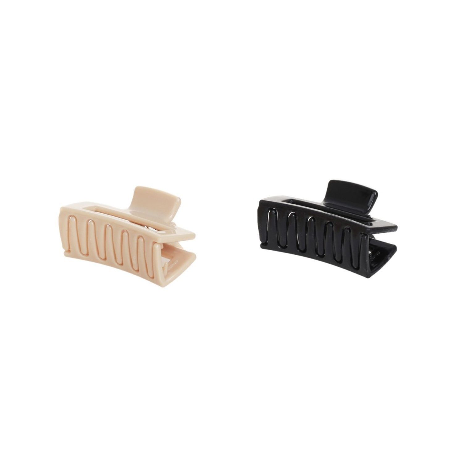 Set 2 clesti de par Dama plastic PAMI, 5cm, AP-D621-440 Crem fotografia produsului