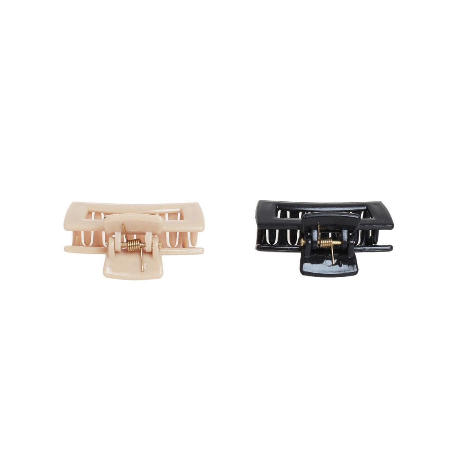 Set 2 clesti de par Dama plastic PAMI, 5cm, AP-D621-440 Crem fotografia produsului View 3 L