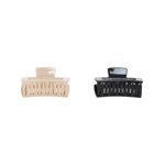Set 2 clesti de par Dama plastic PAMI, 5cm, AP-D621-440 Crem fotografia produsului View 2 S