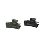 Set 2 clesti de par Dama plastic PAMI, 5cm, AP-D621-440 Verde fotografia produsului