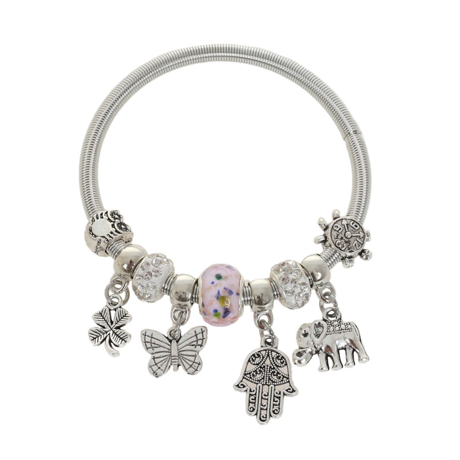 Bratara tip Pandora, J918-53 Lila fotografia produsului
