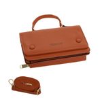Poseta mini dama PAMI, PD-1221-366, 19x13x5cm Camel fotografia produsului View 5 S