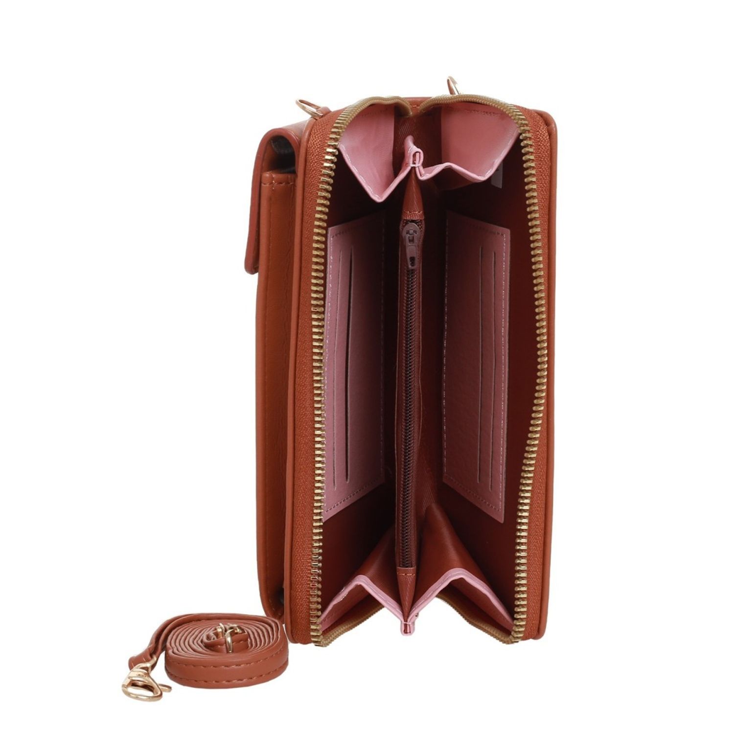 Poseta mini pentru telefon PAMI, PD-1221-379 Camel fotografia produsului View 4 L
