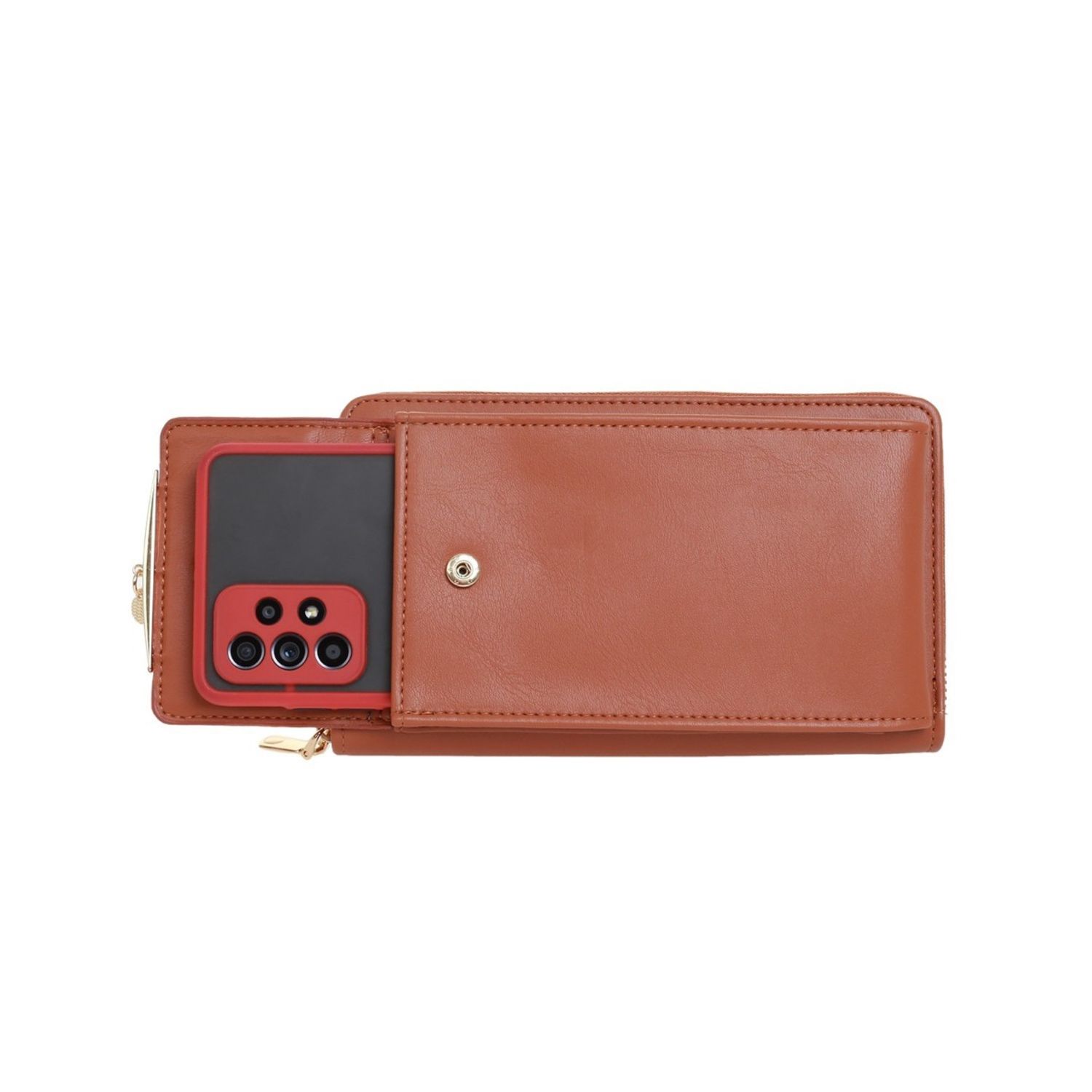 Poseta mini pentru telefon PAMI, PD-1221-379 Camel fotografia produsului View 5 L
