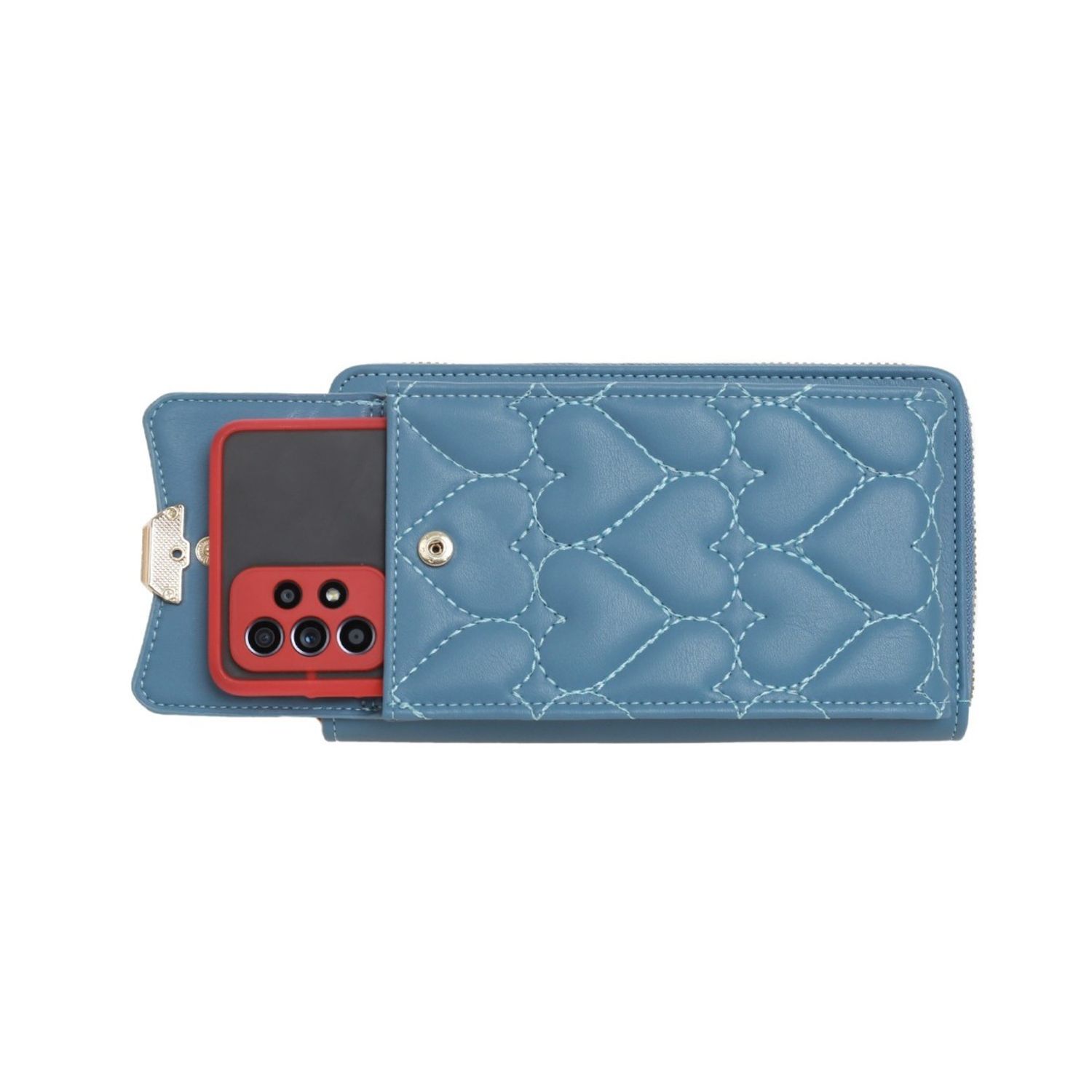 Poseta mini pentru telefon PAMI, PD-1221-378 Bleu fotografia produsului View 3 L