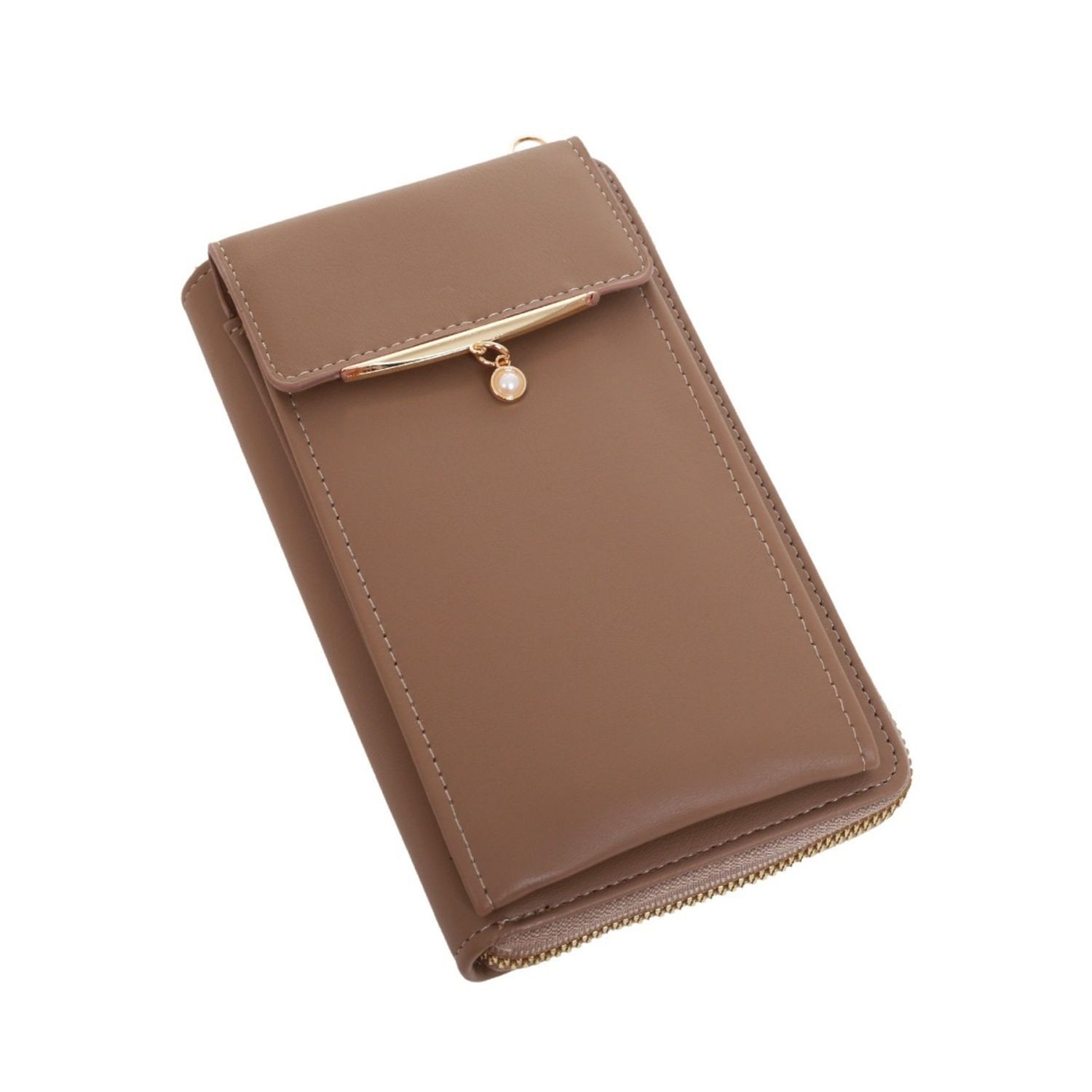 Poseta mini pentru telefon PAMI, PD-1221-379 Maro fotografia produsului View 5 L