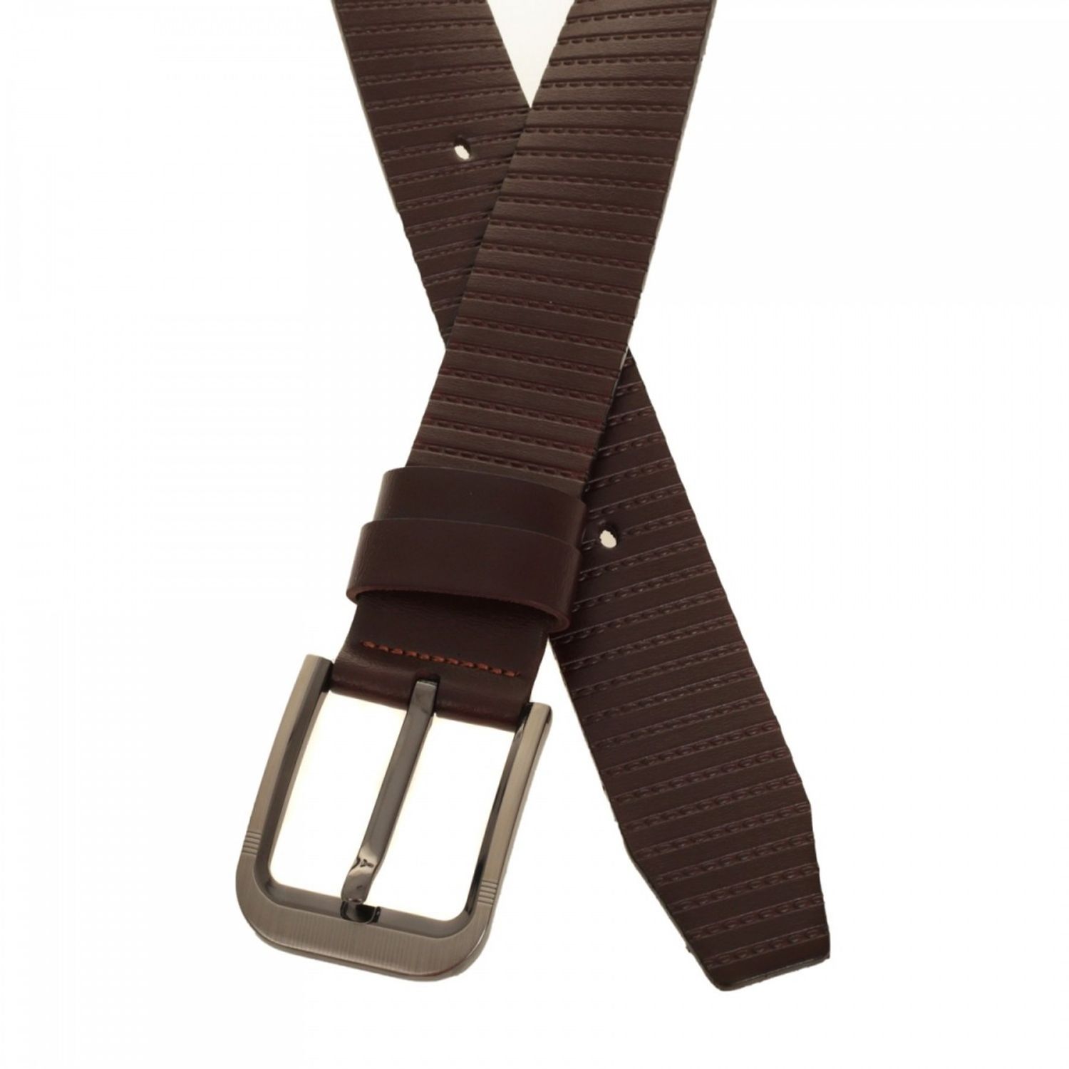 Curea din piele pentru barbati, PAMI,CRB-0922-154-Maro, 95 cm fotografia produsului View 2 L