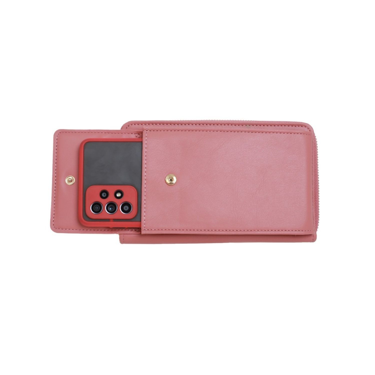 Poseta mini pentru telefon PAMI, PD-1221-377 Roz inchis fotografia produsului View 3 L