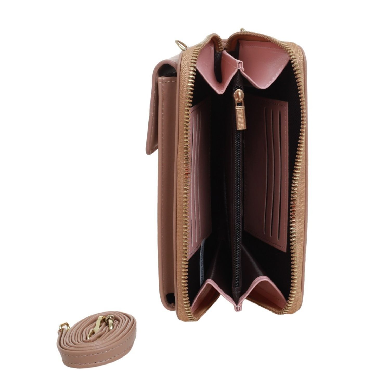 Poseta mini pentru telefon PAMI, PD-1221-377 Maro fotografia produsului View 4 L