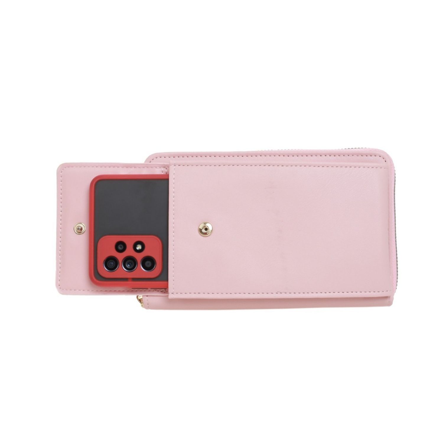 Poseta mini pentru telefon PAMI, PD-1221-377 Roz fotografia produsului View 3 L