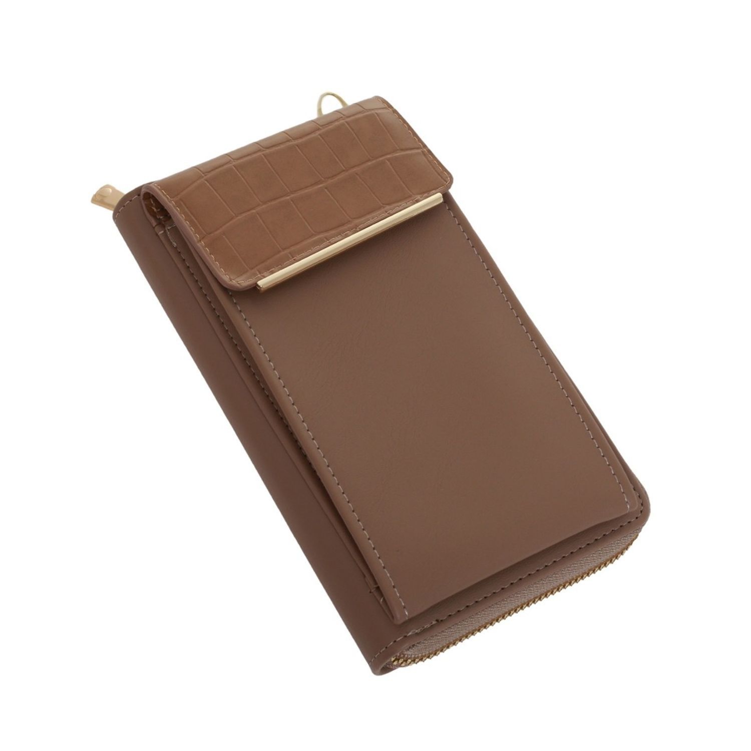 Poseta mini pentru  telefon PAMI, PD-1221-374 Maro fotografia produsului View 5 L