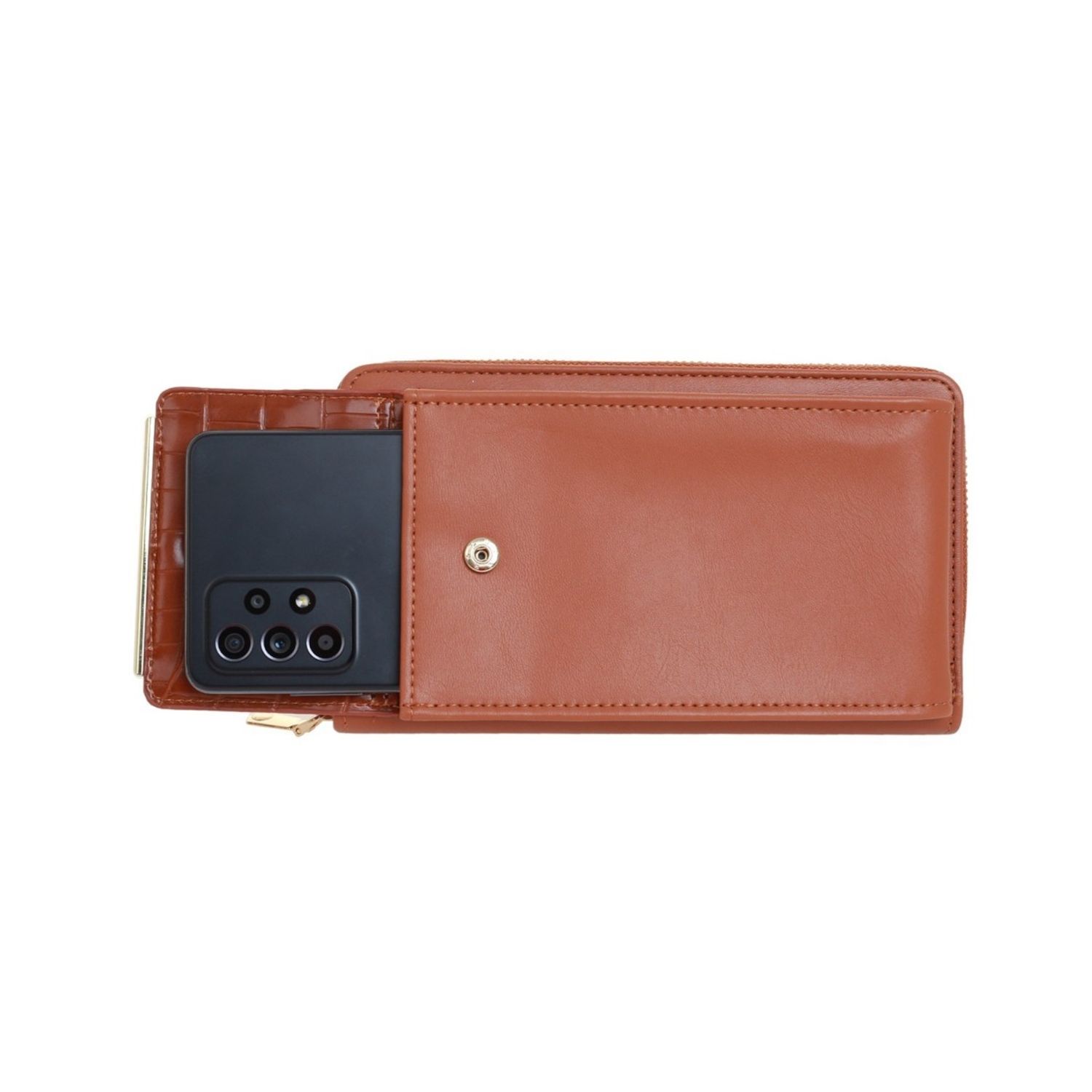 Poseta mini pentru  telefon PAMI, PD-1221-374 Camel fotografia produsului View 5 L