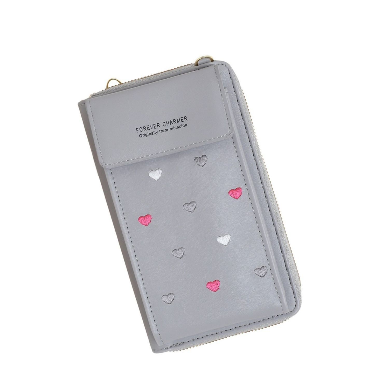Poseta mini pentru  telefon PAMI, PD-1221-373 Gri fotografia produsului View 4 L