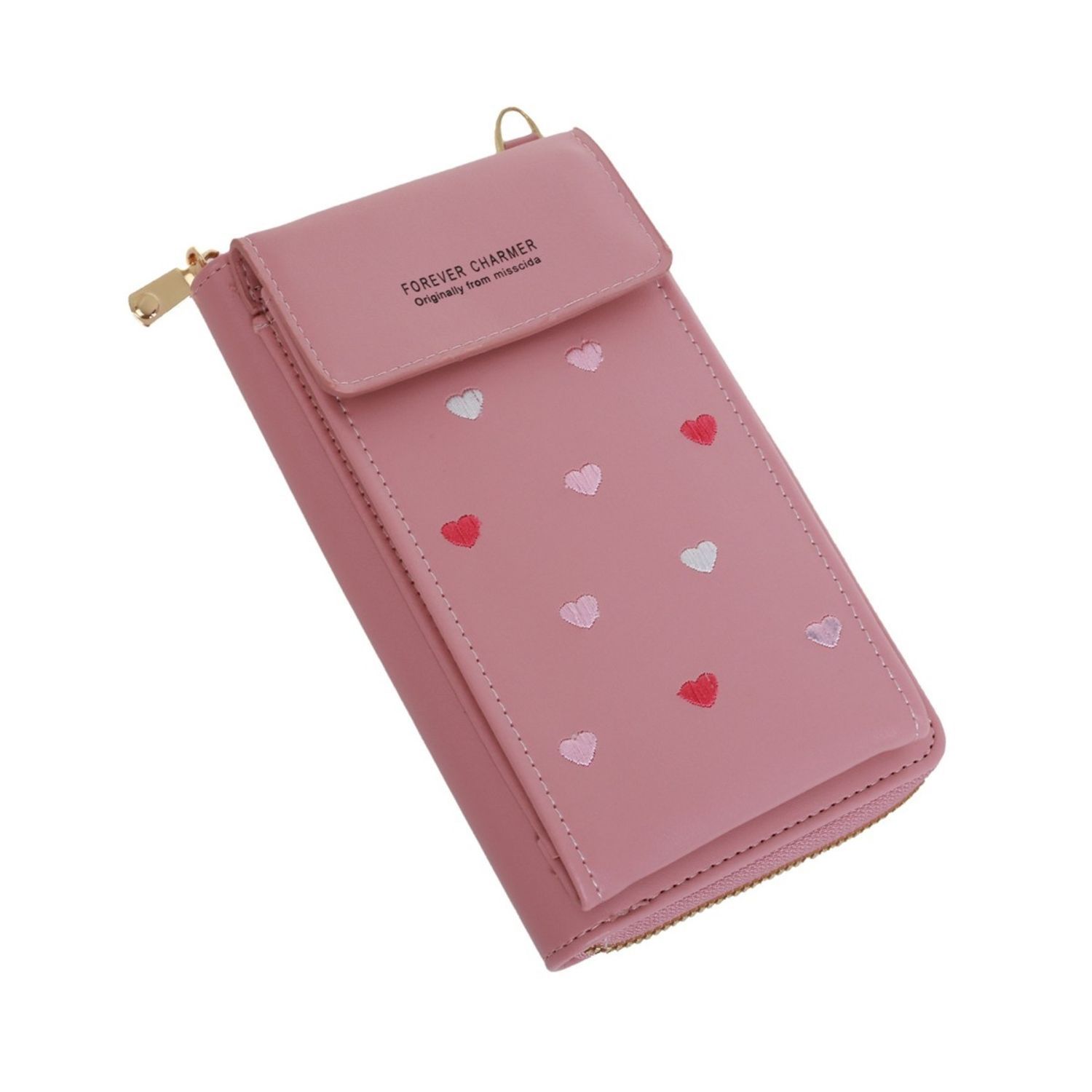 Poseta mini pentru  telefon PAMI, PD-1221-373 Roz fotografia produsului View 5 L