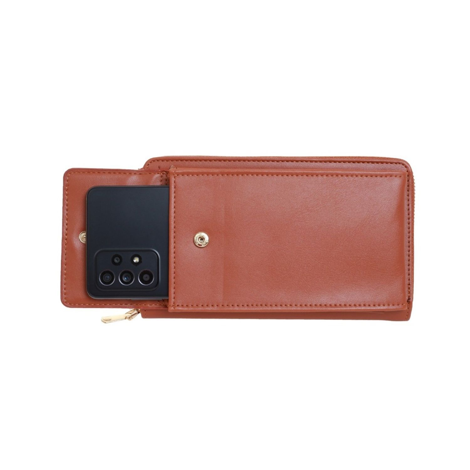 Poseta mini pentru  telefon PAMI, PD-1221-372 Camel fotografia produsului View 3 L