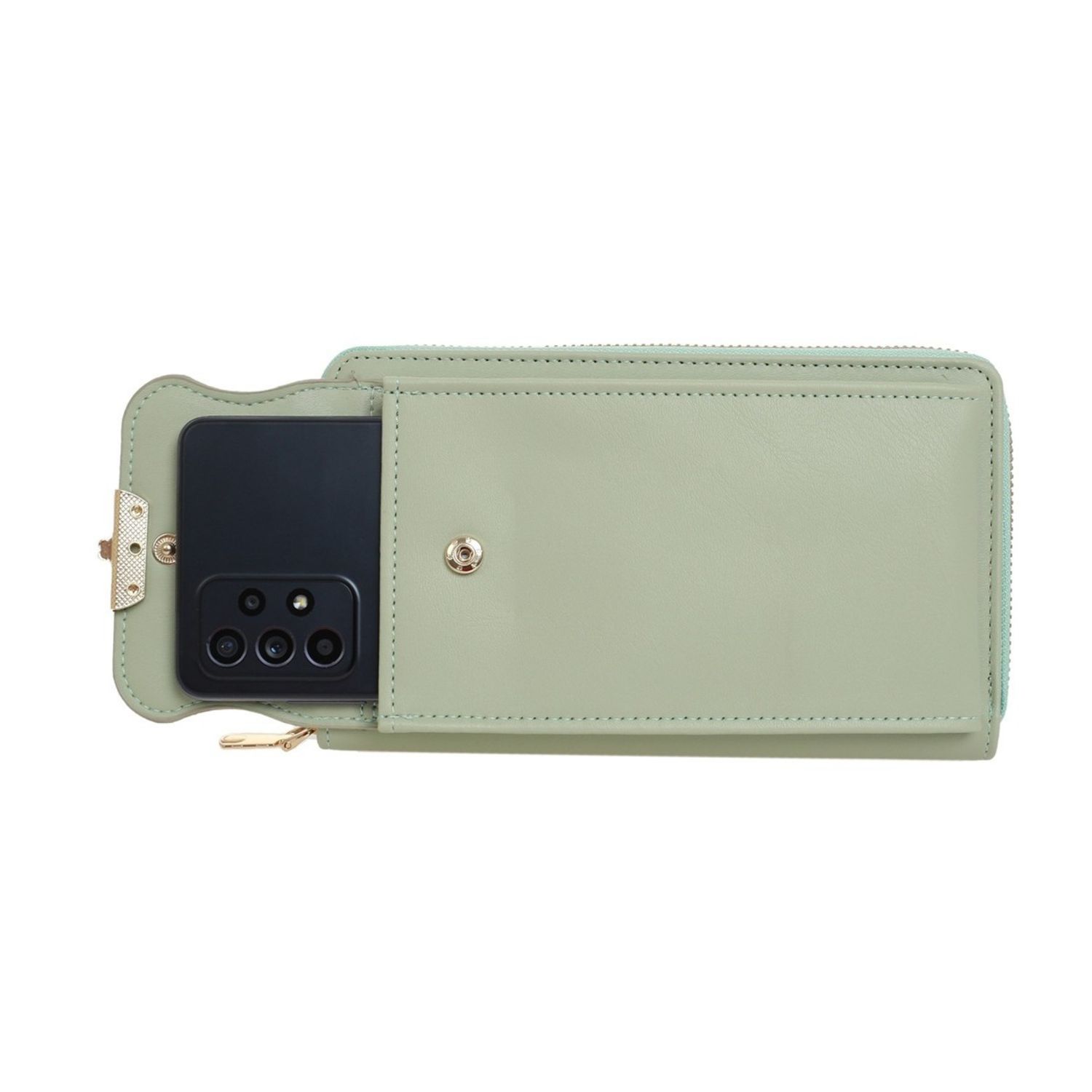 Poseta mini pentru  telefon PAMI, PD-1221-371 Verde fotografia produsului View 3 L