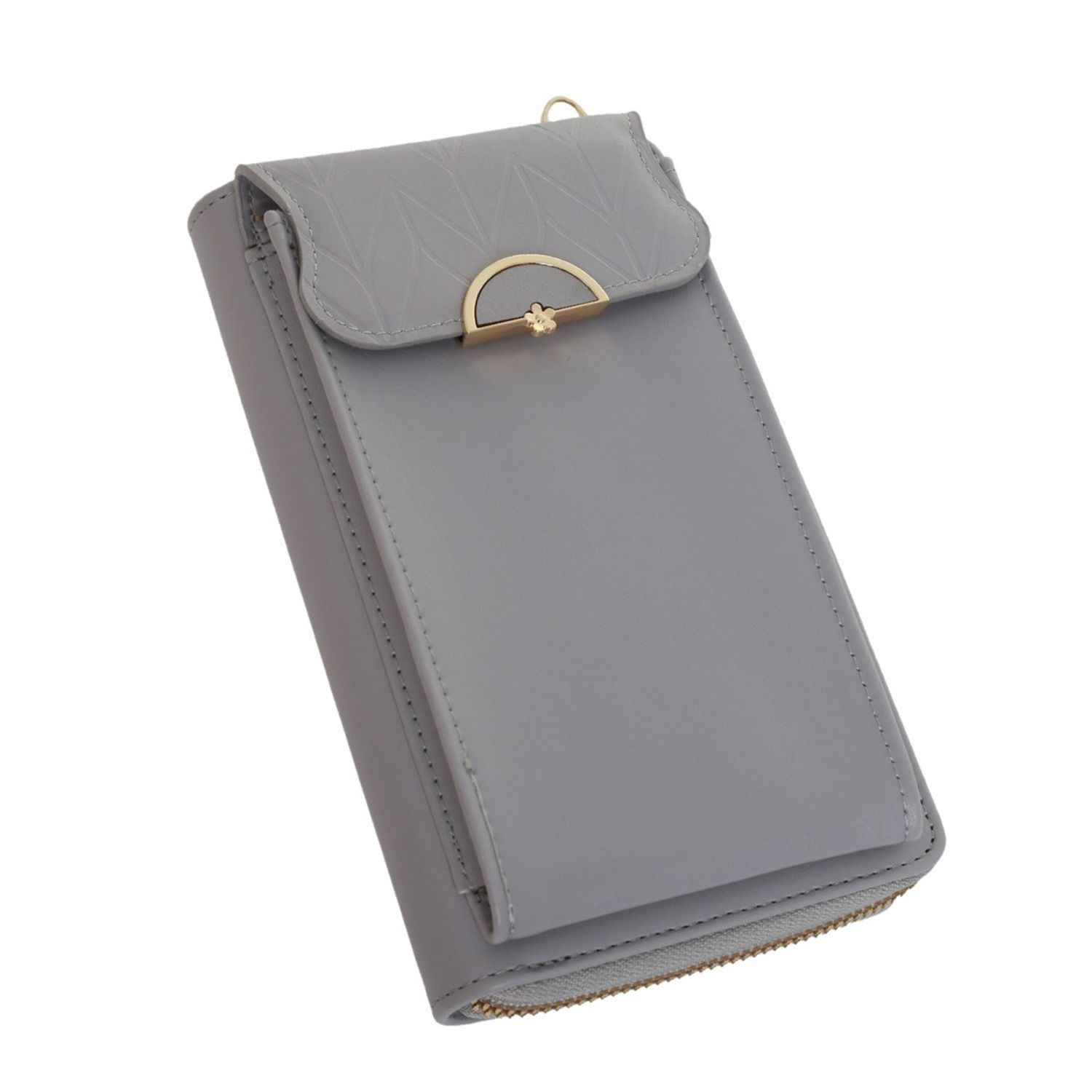 Poseta mini pentru  telefon PAMI, PD-1221-371 Gri fotografia produsului View 3 L