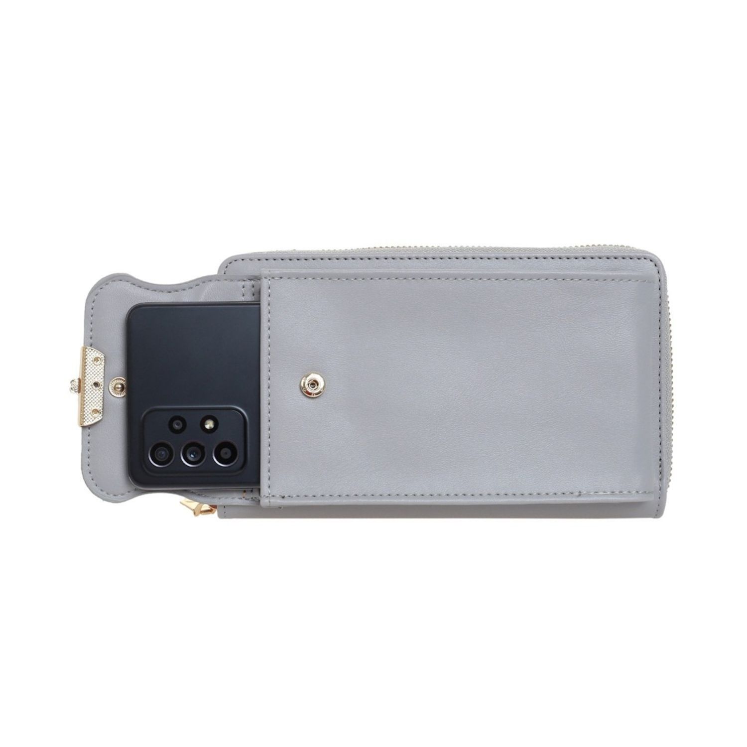 Poseta mini pentru  telefon PAMI, PD-1221-371 Gri fotografia produsului View 5 L