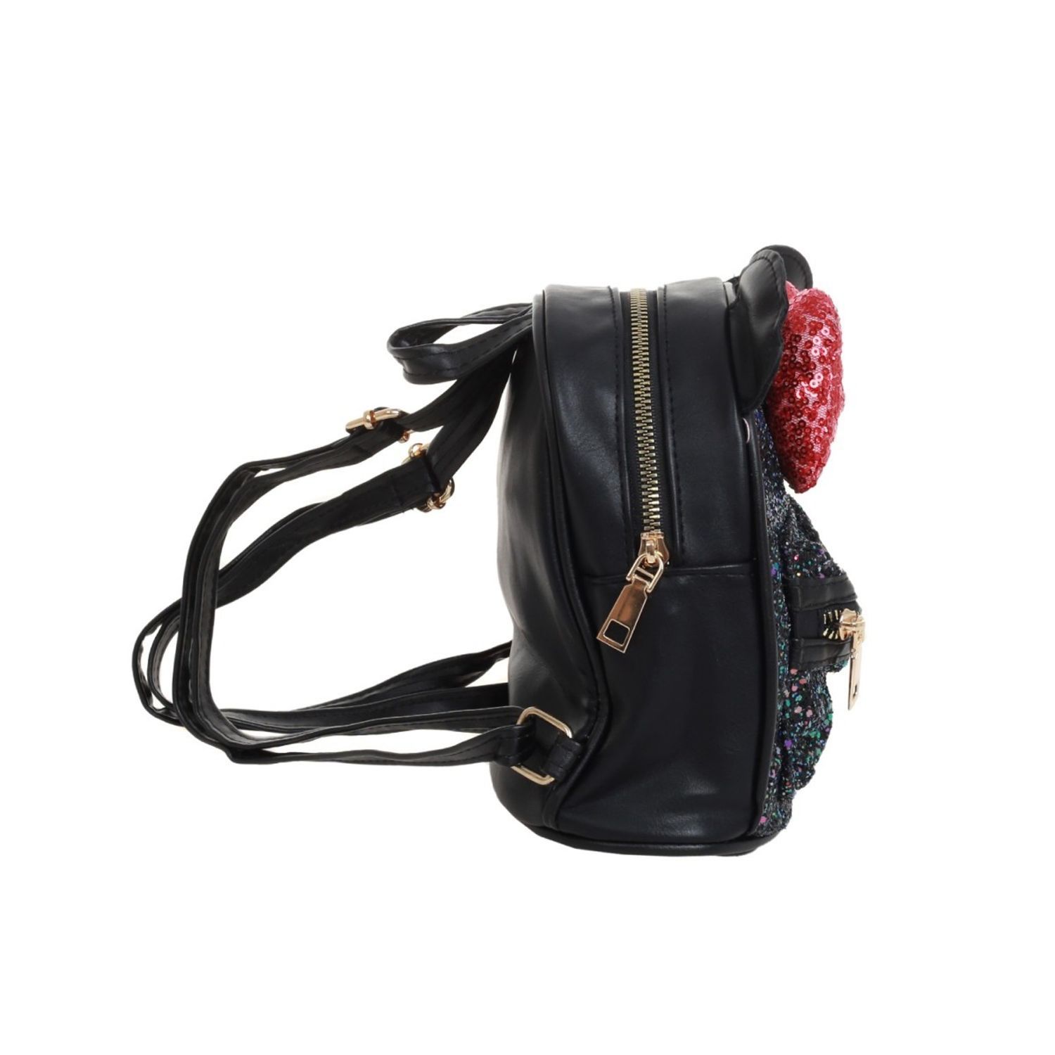Rucsac mini fata PAMI, RC-1221-355 Negru fotografia produsului View 3 L