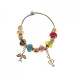 Bratara Charm, tip Pandora PAMI, BF-50, 19,5 cm, Modele mixte Auriu fotografia produsului View 3 S