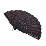 Evantai brodat negru PAMI, EV-1221-16 Lila fotografia produsului View 4 S