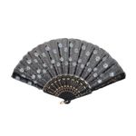 Evantai brodat negru PAMI, EV-1221-16 Alb fotografia produsului