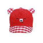 Sapca bebe baiat Smile Bear PAMI, SBB-1221-127, 46 cm Rosu fotografia produsului