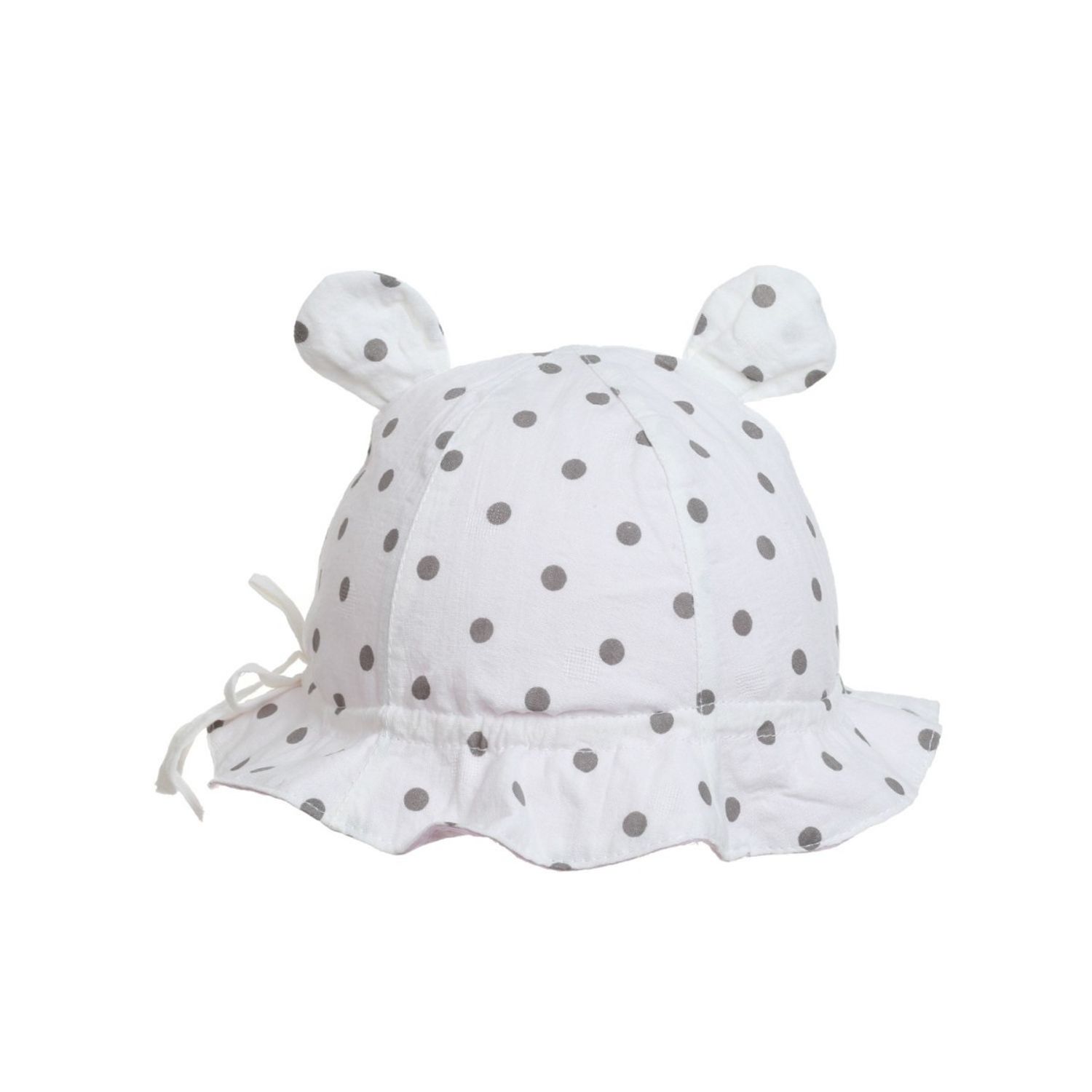 Palarie bebe bumbac PAMI, PBB-1221-154, 50-52 cm Alb fotografia produsului View 3 L