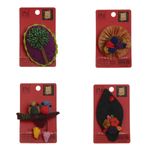 Set 4 martisoare brose handmade, PAMI, MVU-12 fotografia produsului