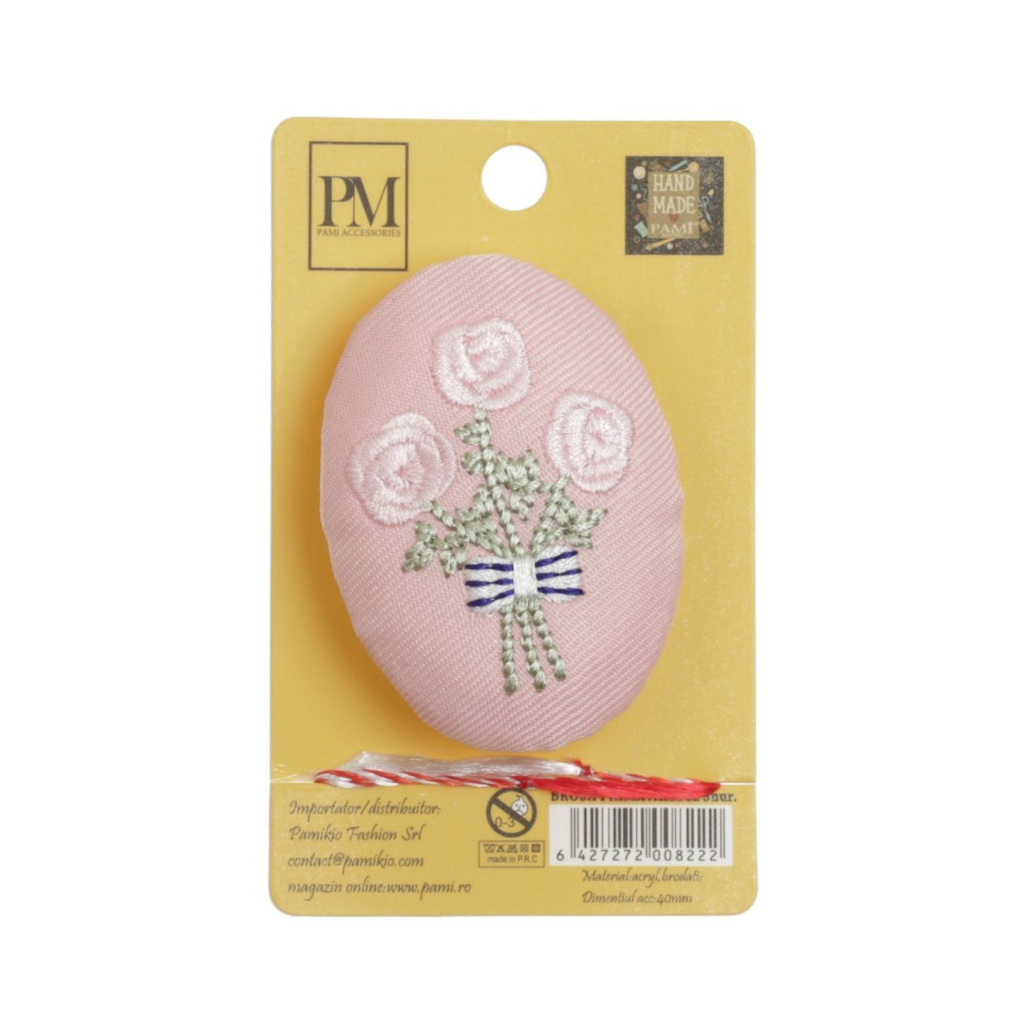 Set 6 martisoare tip brosa brodata, PAMI, VBR-4 fotografia produsului View 6 L