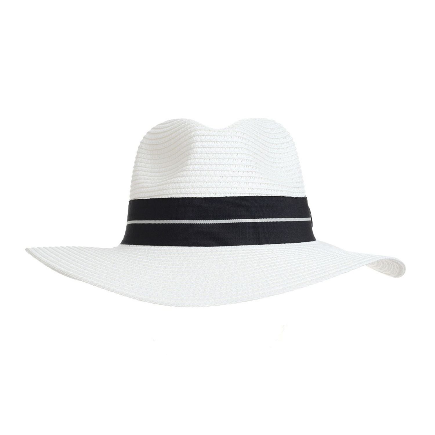 Palarie panama dama . PAMI, PD-1221-268, 57 cm Alb fotografia produsului View 3 L
