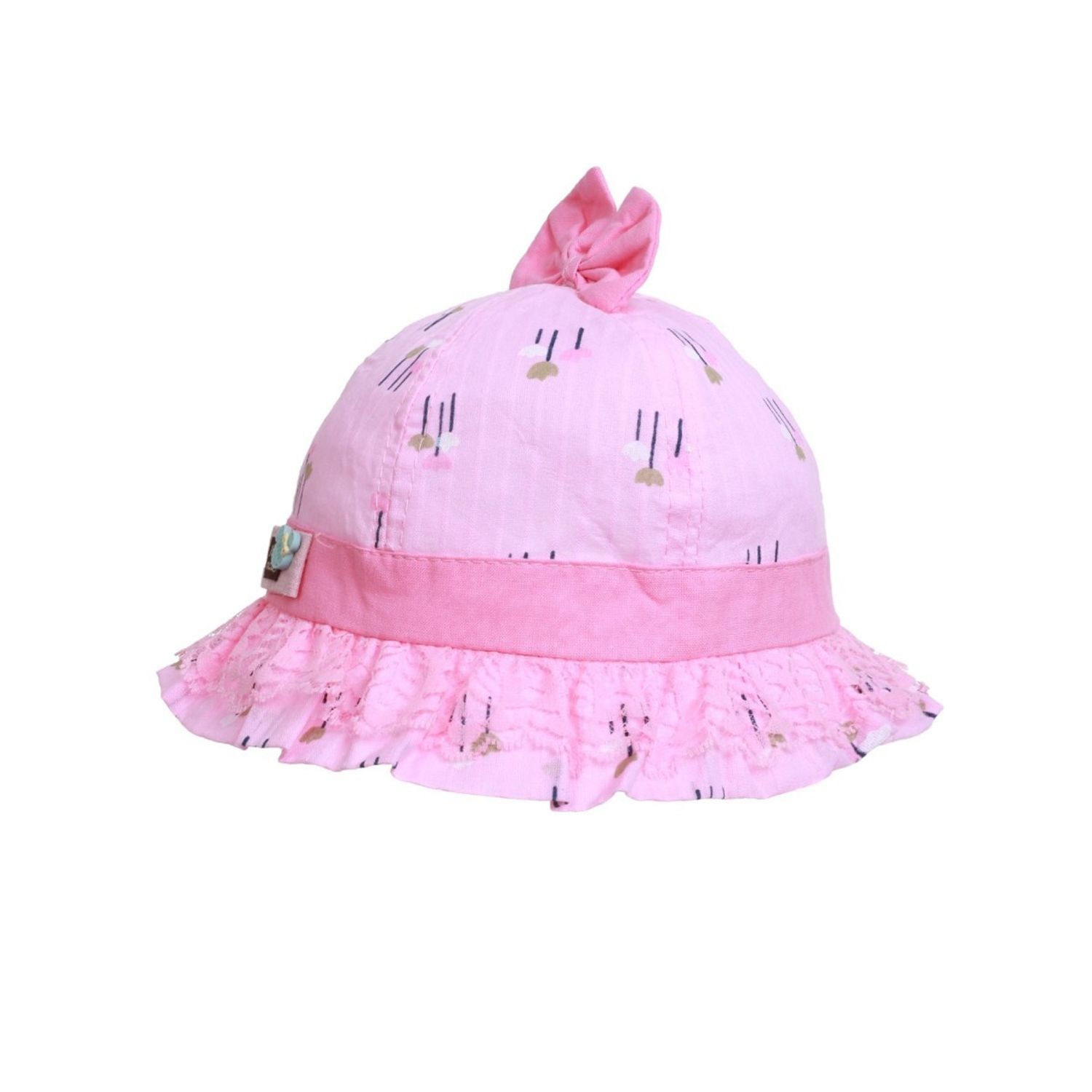 Palarie bebe bumbac PAMI, PBB-1221-151, 46 cm Ciclam fotografia produsului View 2 L