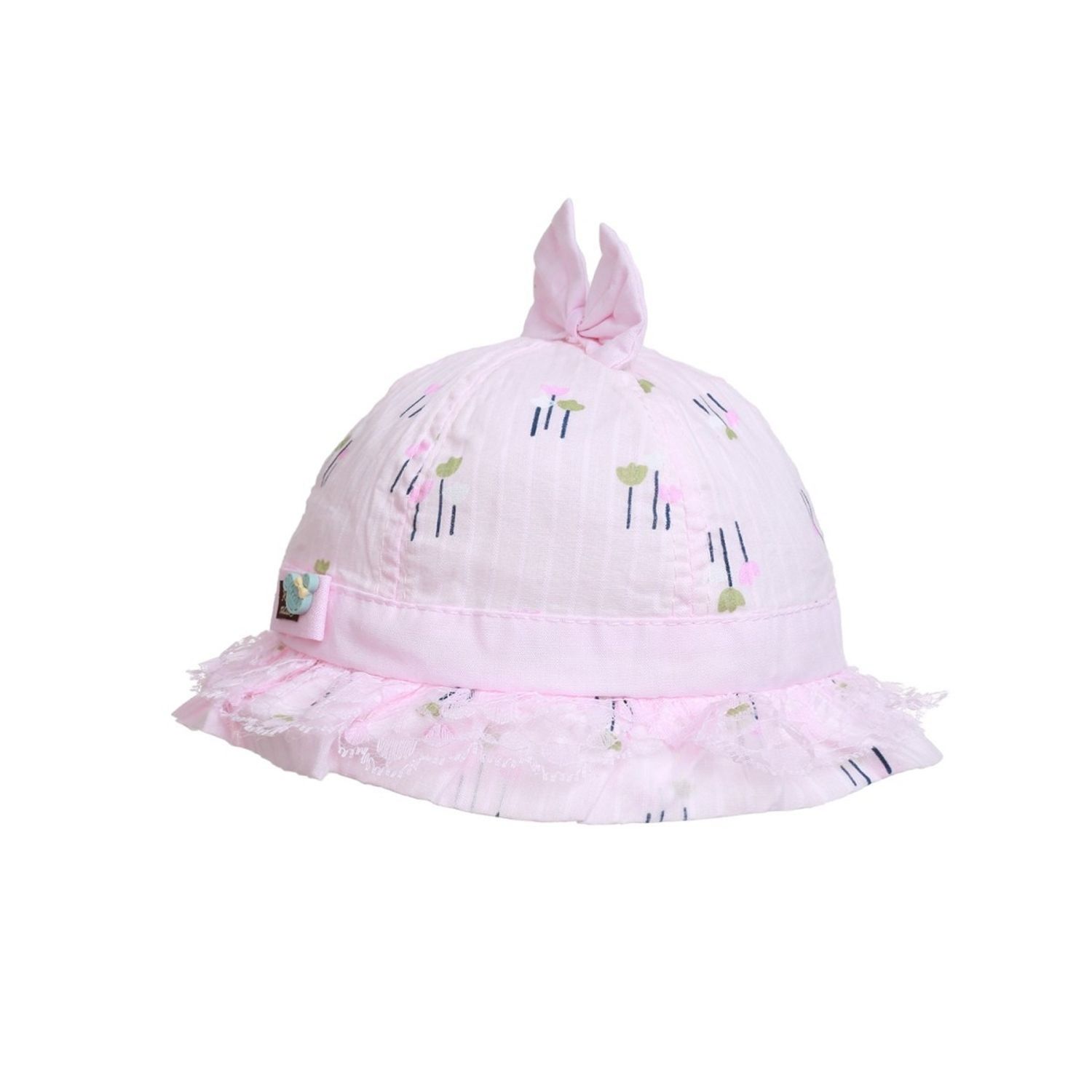 Palarie bebe bumbac PAMI, PBB-1221-151, 46 cm Roz fotografia produsului View 2 L