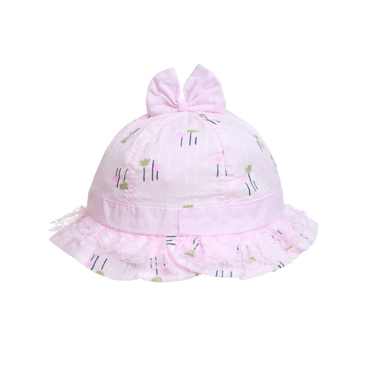 Palarie bebe bumbac PAMI, PBB-1221-151, 46 cm Roz fotografia produsului View 3 L