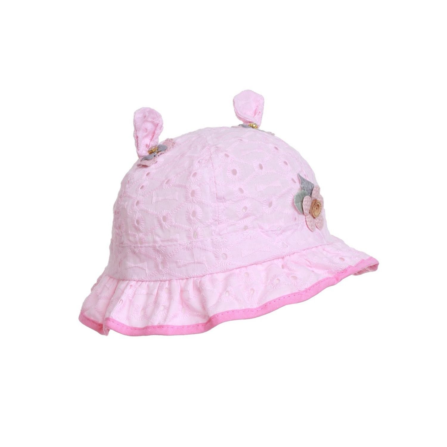 Palarie bebe bumbac PAMI, PBB-1221-152, 46 cm Roz fotografia produsului View 2 L