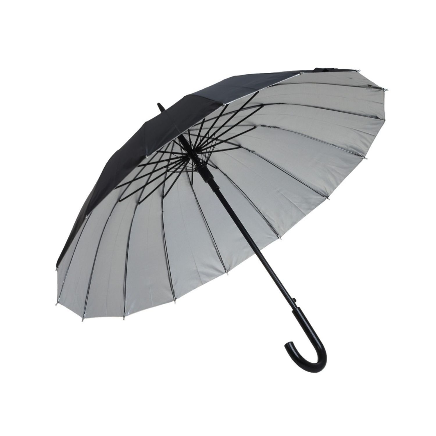 Umbrela lunga automata PAMI, U-S621-355, 55 cm, 16 spite Negru fotografia produsului View 4 L
