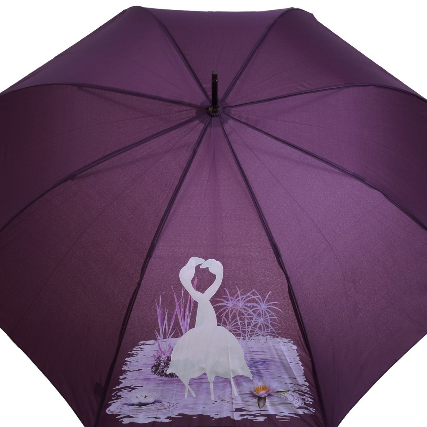 Umbrela lunga automata color changing  PAMI, U-S621-350, 60 cm, 8 spite Mov fotografia produsului View 3 L